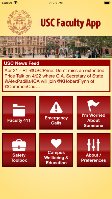 Screenshot 1 of USC Faculty App App