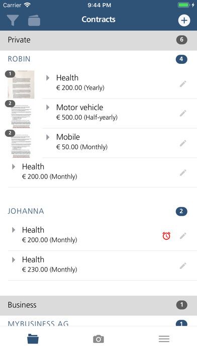 Screenshot #1 pour Contract-Manager