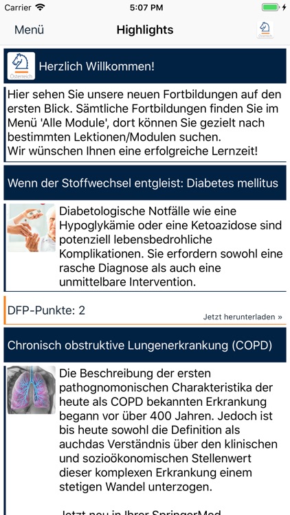 SpringerMed Fortbildung