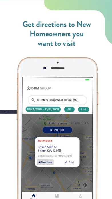 NHO Territory Marketing Screenshot