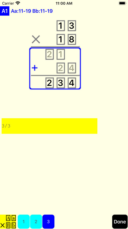 #4. 2 Digit Multiplication (iOS) 由: Yasuyoshi Ota