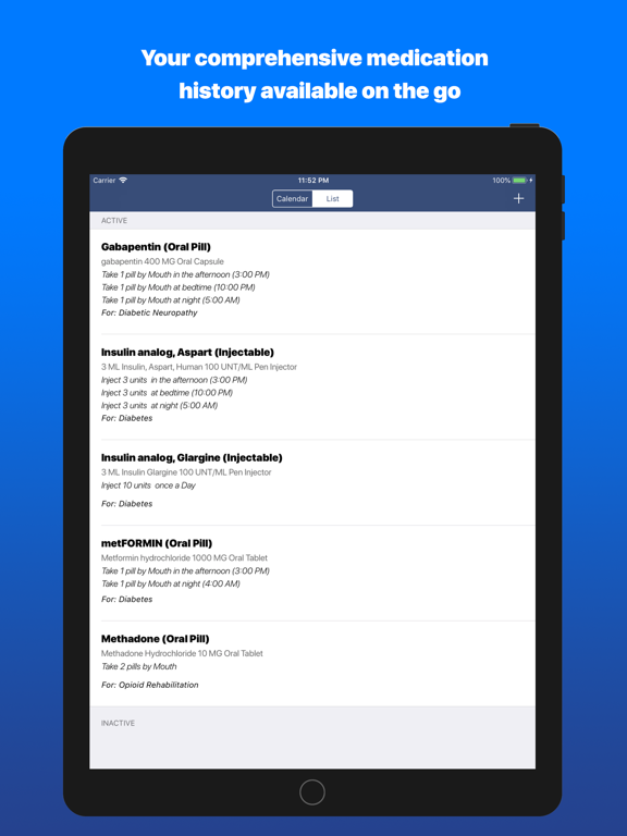 Screenshot #4 pour MedManage Daily Medication Log