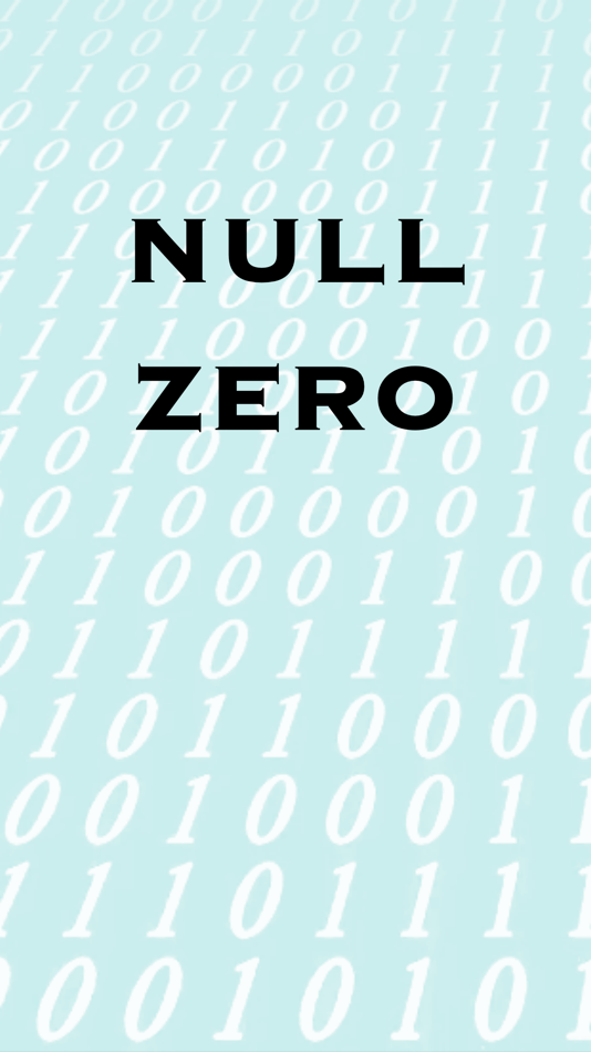 #1. 0-Null-Zero (iOS) 来自: Gerhard Lentschik