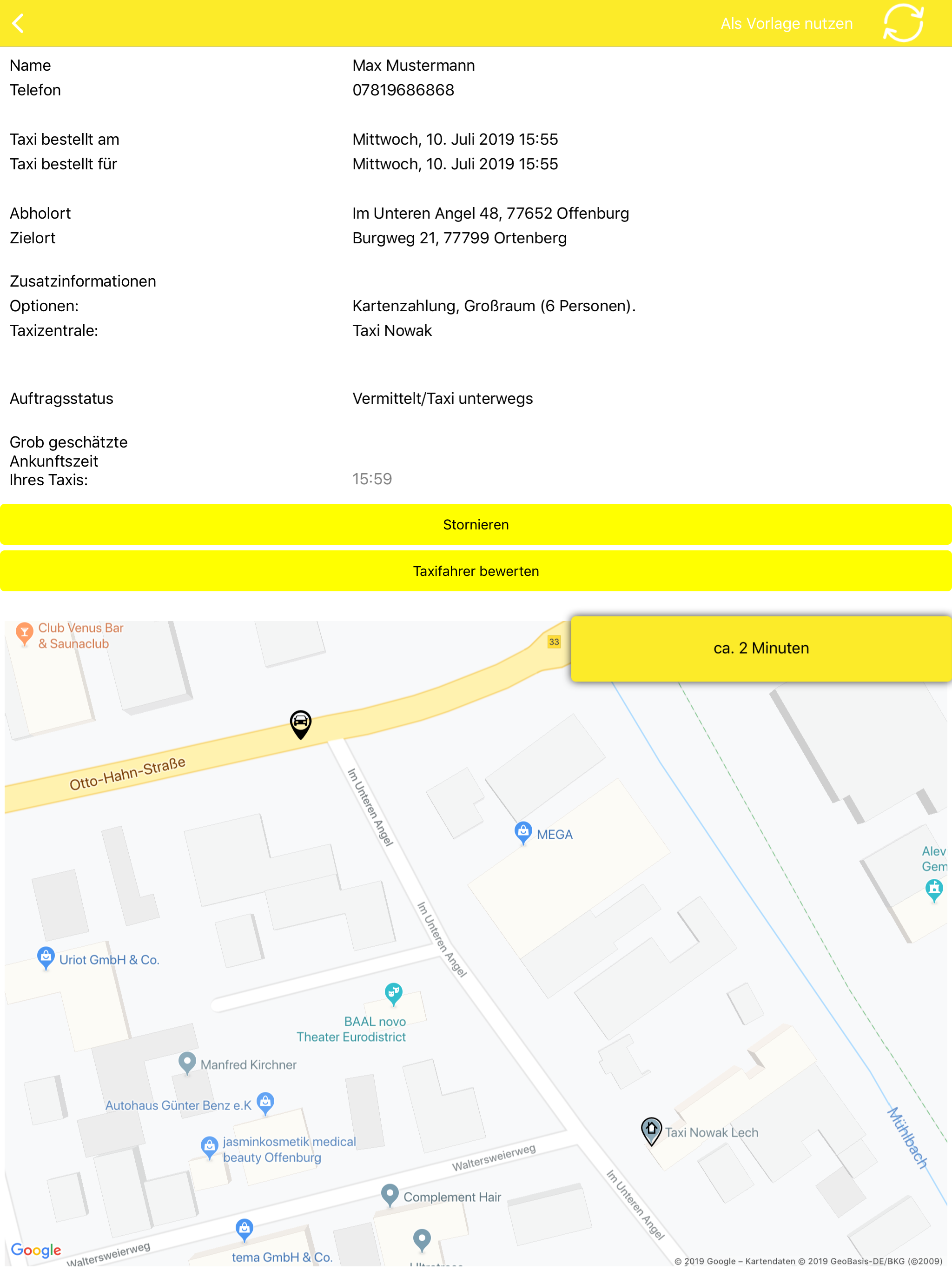 Taxi Nowak - Offenburg