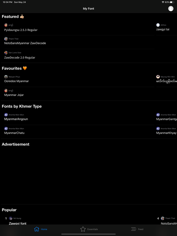 Screenshot #5 pour My Font - Myanmar Font