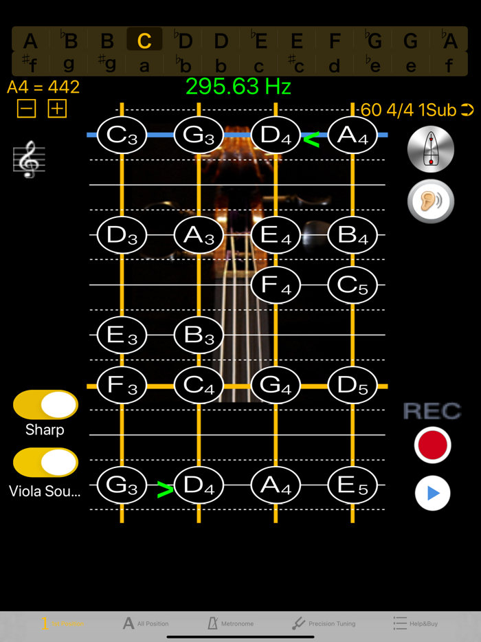 Viola Tuner - Pitch