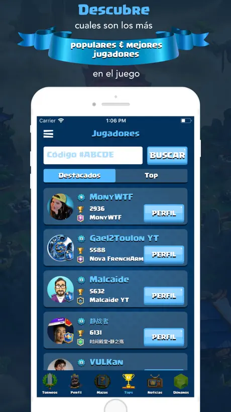 Mazos y Stats para Clash