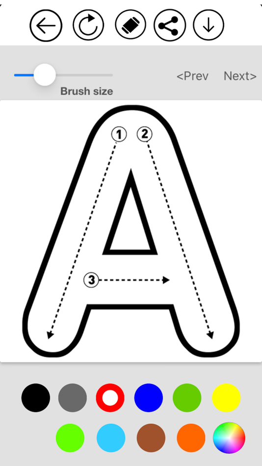 #1. ABC Alphabet & Number Coloring (iOS) 由: Hiren patel
