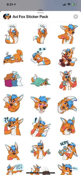 Game screenshot Avi Fox Sticker Pack apk