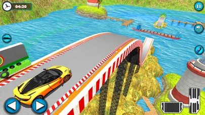 GT Car Mega Jumps Over The Sea Screenshot