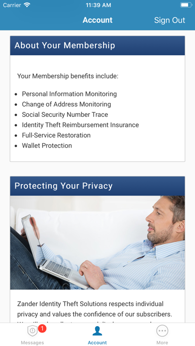 Zander ID Theft: Group Benefit screenshot 4
