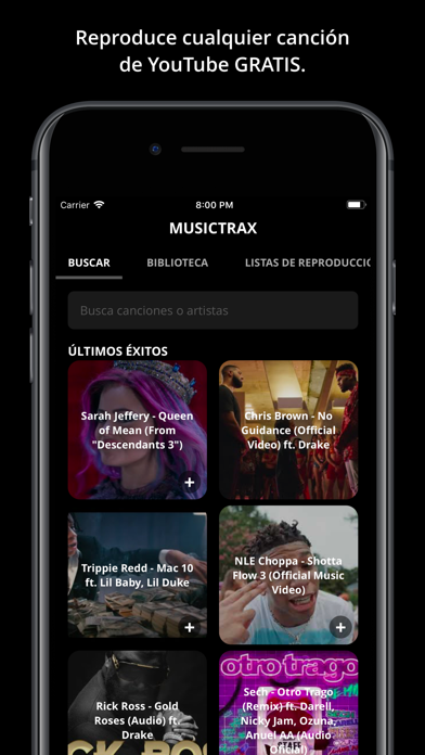 Musictrax - Música ilimitada screenshot 1