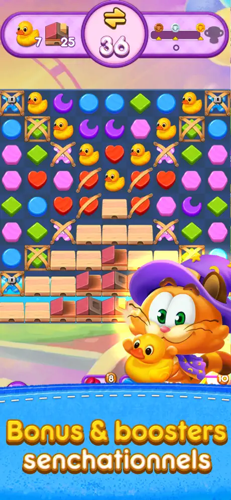 Magic Cat Match: Swipe & Blast