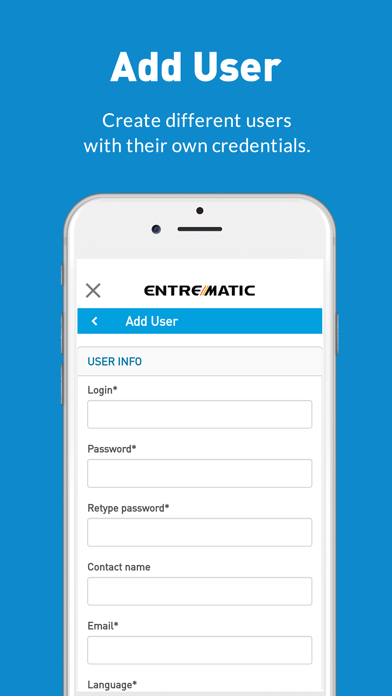 Entrematic Smart Connect screenshot