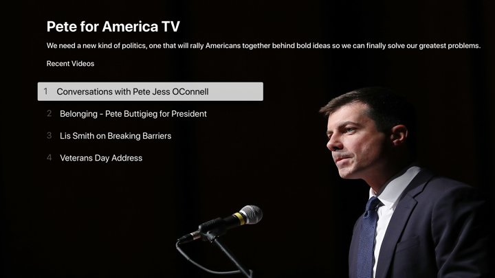 Screenshot #1 pour Pete for America TV