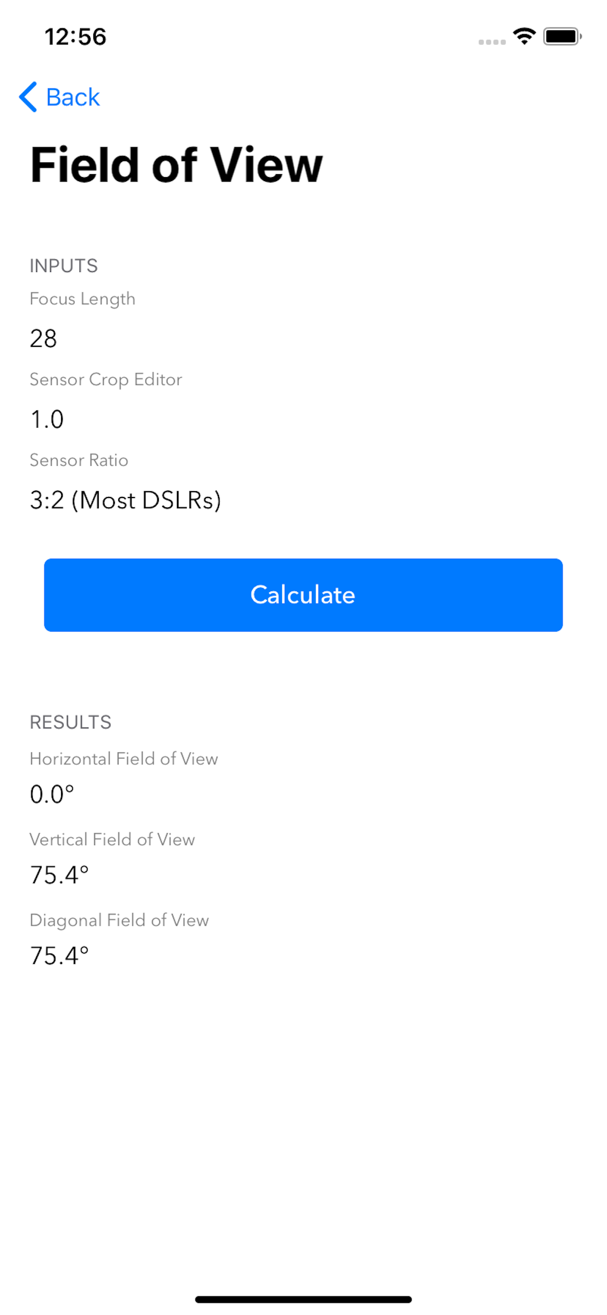PhotographyCalc screenshot 7