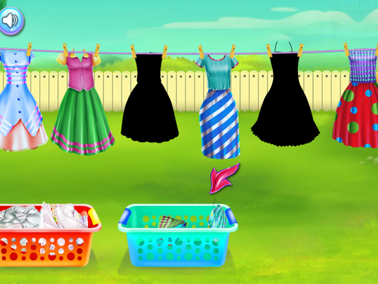 Olivias washing laundry game iPad screenshot 6 - Games app