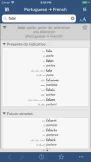 ultralingua french-portuguese iphone screenshot 2