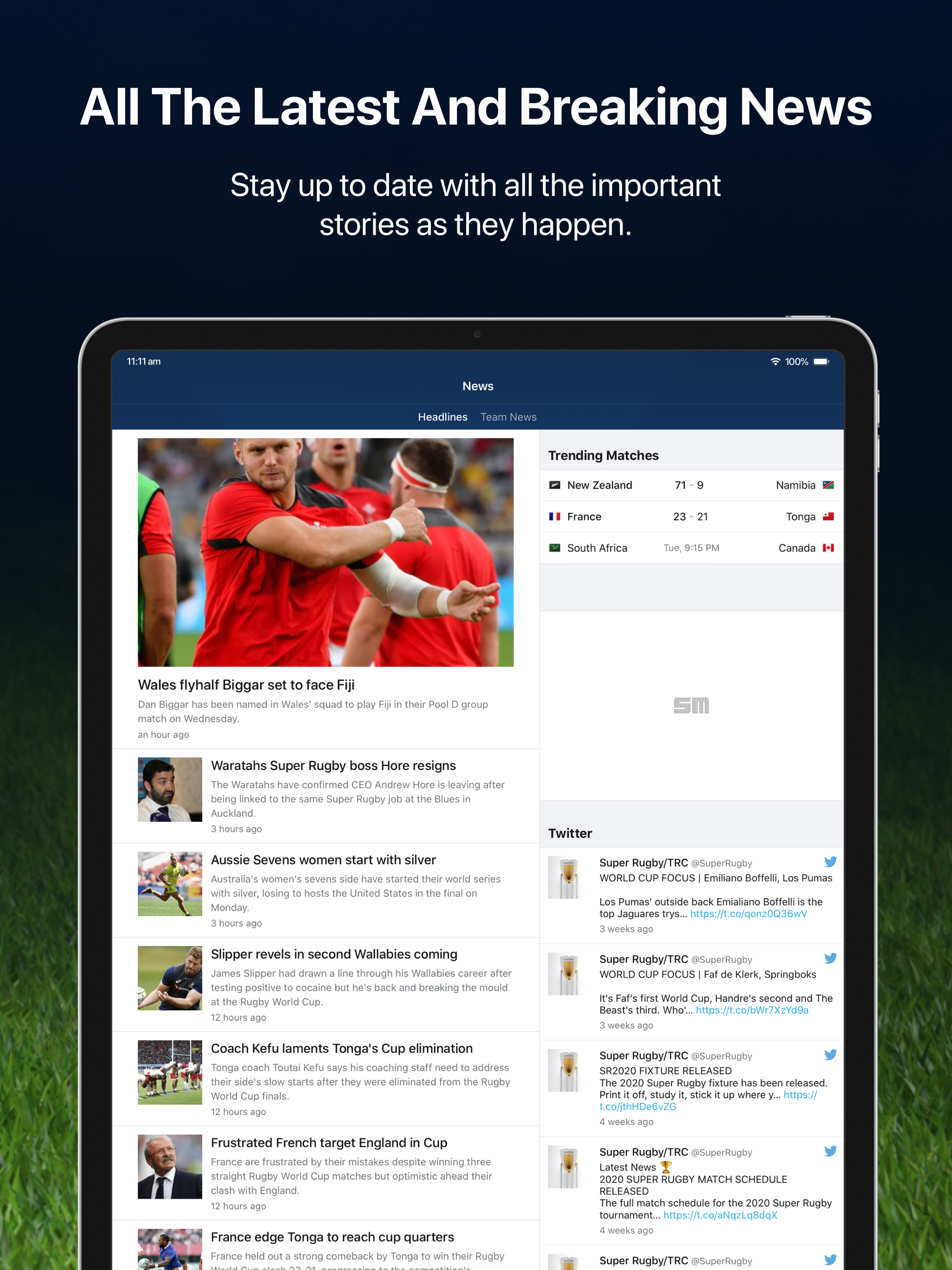 Union Live for iPad screenshot 5