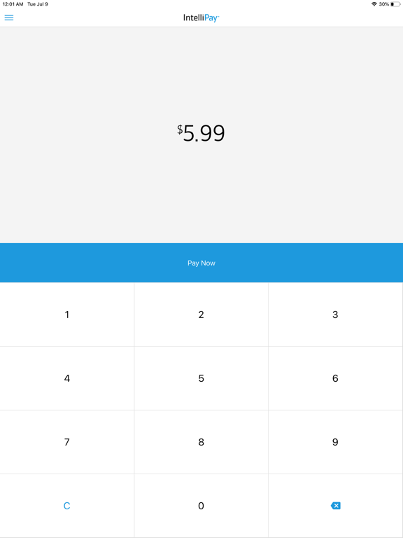Intellipay Mobile Terminal iPad screenshot 2 - Utilities app
