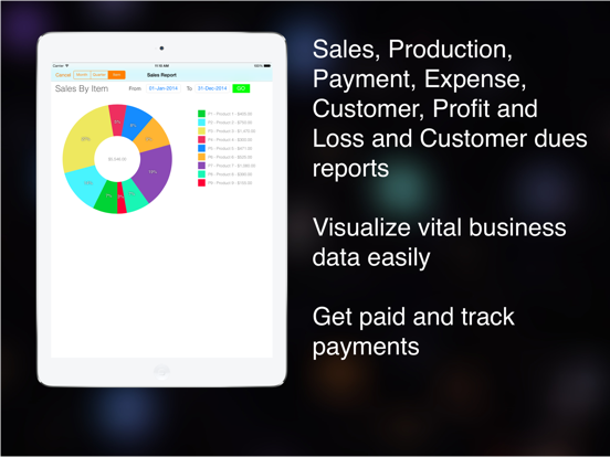 Production Manager for Factory iPad screenshot