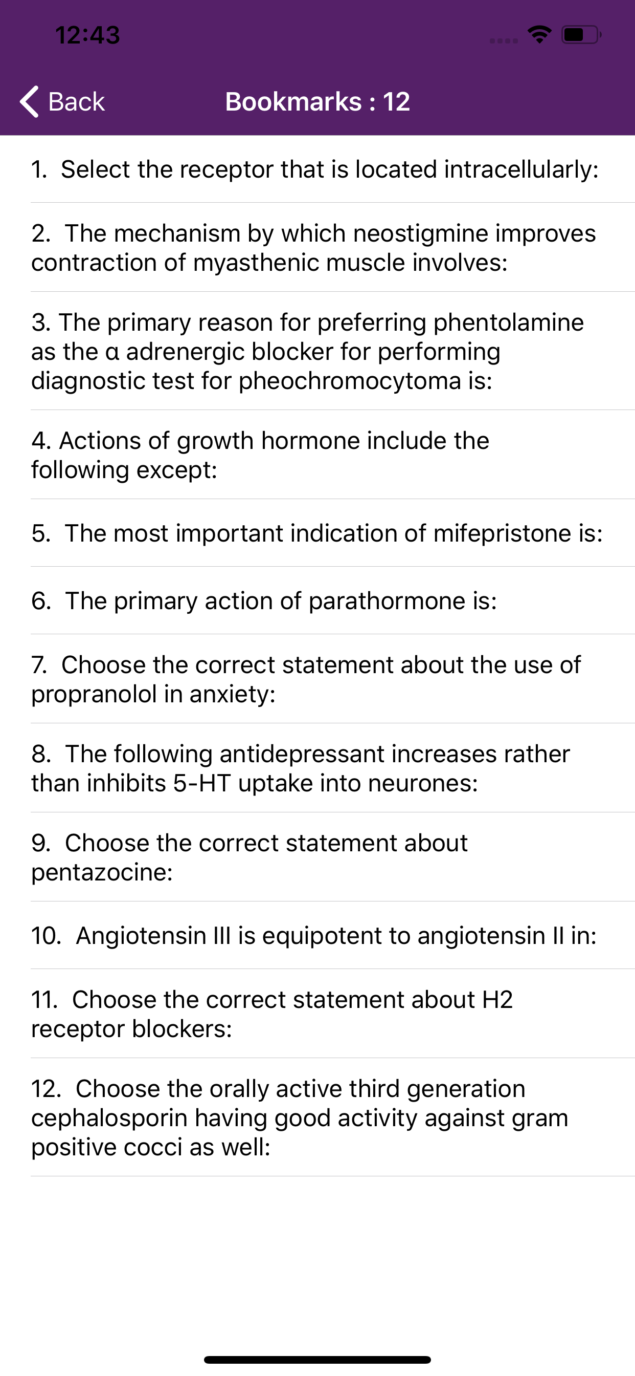 Pharmacology Practice Tests