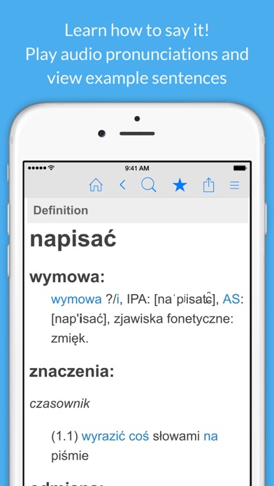 Screenshot #2 pour Polish Dictionary & Thesaurus