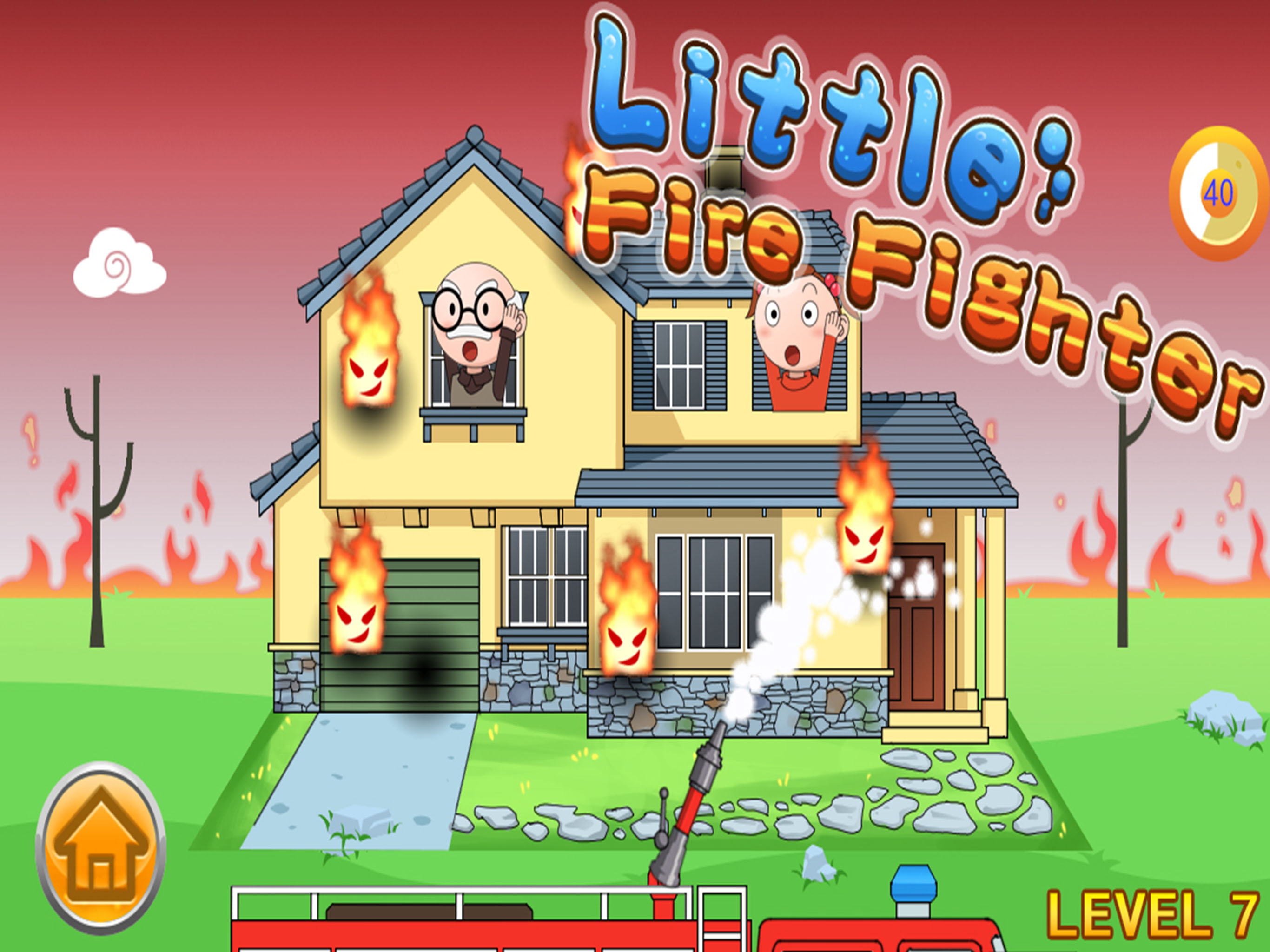 Little Firefighter rescue game