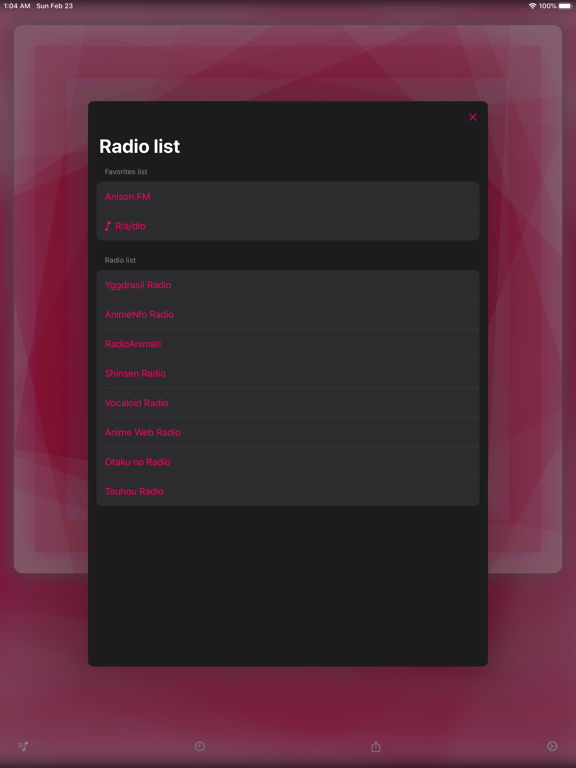 Anio - AnimeSong Radio iPad screenshot 2 - Music app
