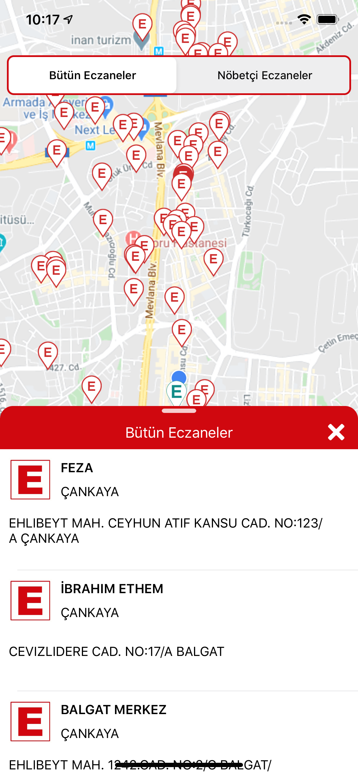Eczanem Nerede