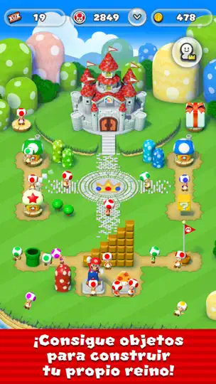 Captura de pantalla de Super Mario Run en iPhone 5