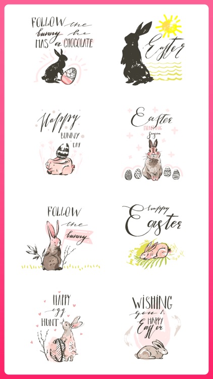 Easter Bunny Egg Hunt Sticker