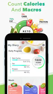 keto diet & calorie counter iphone screenshot 1