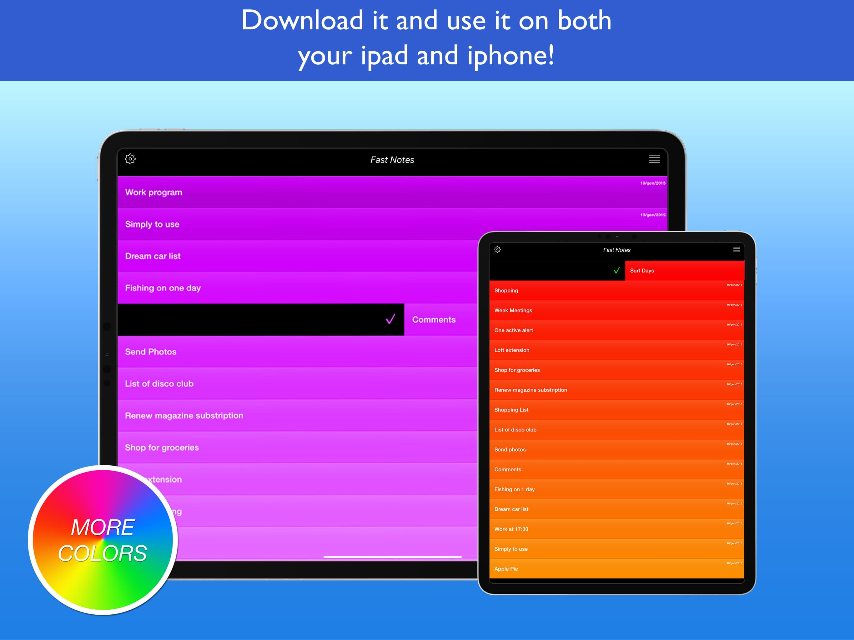 Fast Notes - Memo and lists screenshot 7