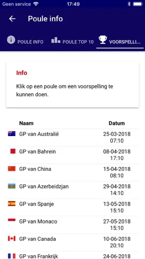 GP Poule screenshot 3