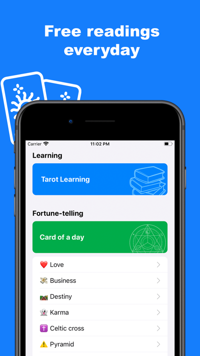 Screenshot #1 pour Tarot Pro: Find out your fate!
