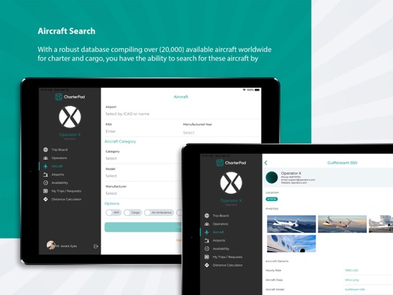 CharterPad iPad screenshot 4 - Travel app