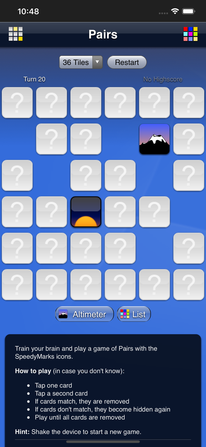 SpeedyMarks Pairs screenshot 2