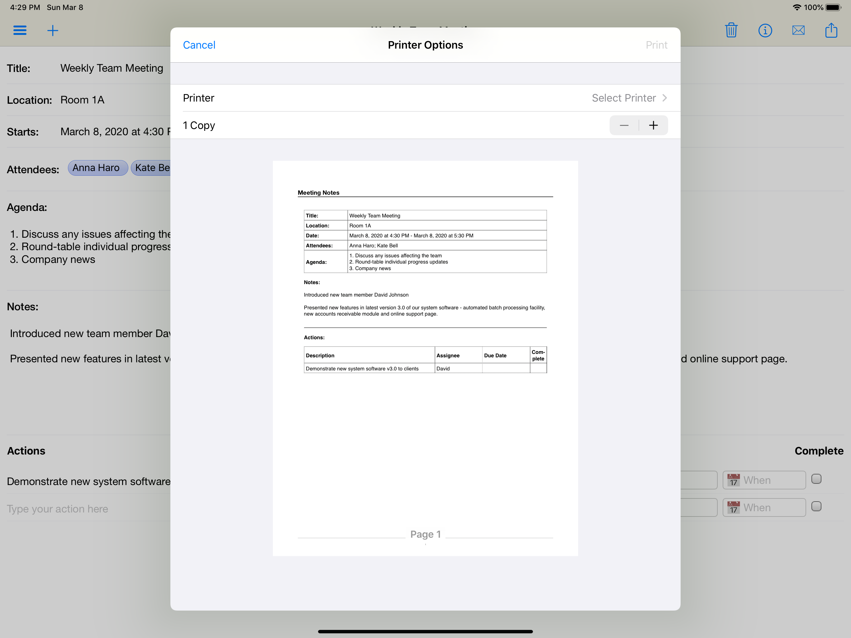 Meeting Notepad screenshot 5