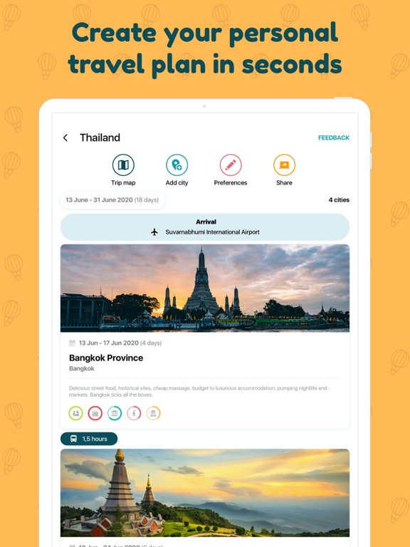 Screenshot #4 pour Itini: Thailand trip planner