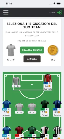 Game screenshot Fantaliveseriea apk