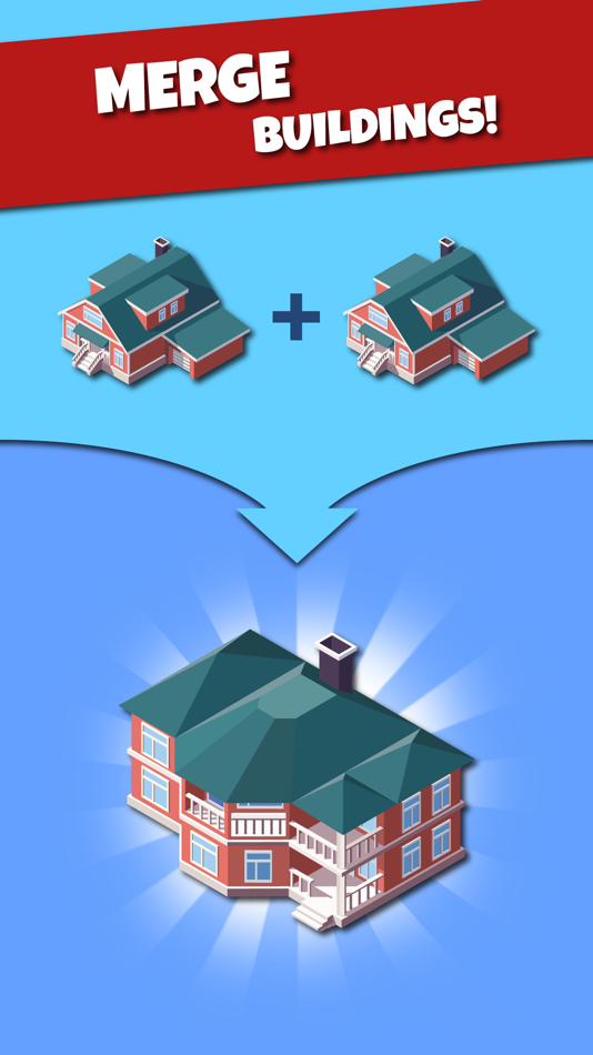 #1. Merge City - Idle Click Tycoon (iOS) By: Jeffrey Koers