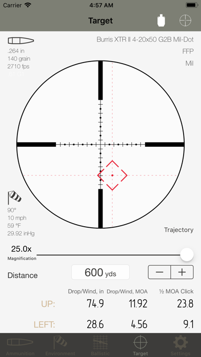 Ballistic Calculator SBC Light Screenshot