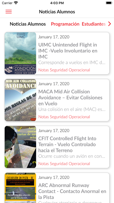 Aeroclub de Colombia iPhone screenshot