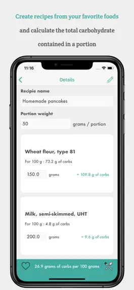 Game screenshot GlyceMeal - Carbs calculator hack