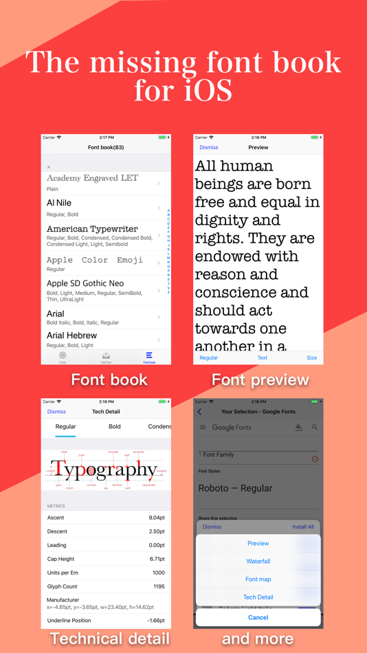 #5. Fonty - install any font (iOS) By: 青玲 朱