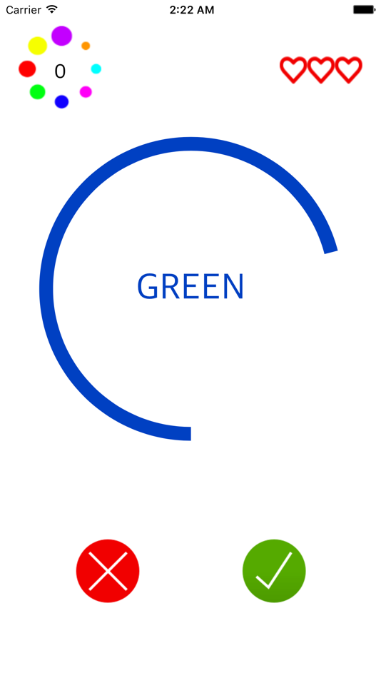 #2. True Color Game (iOS) By: Mehmet Kocabas
