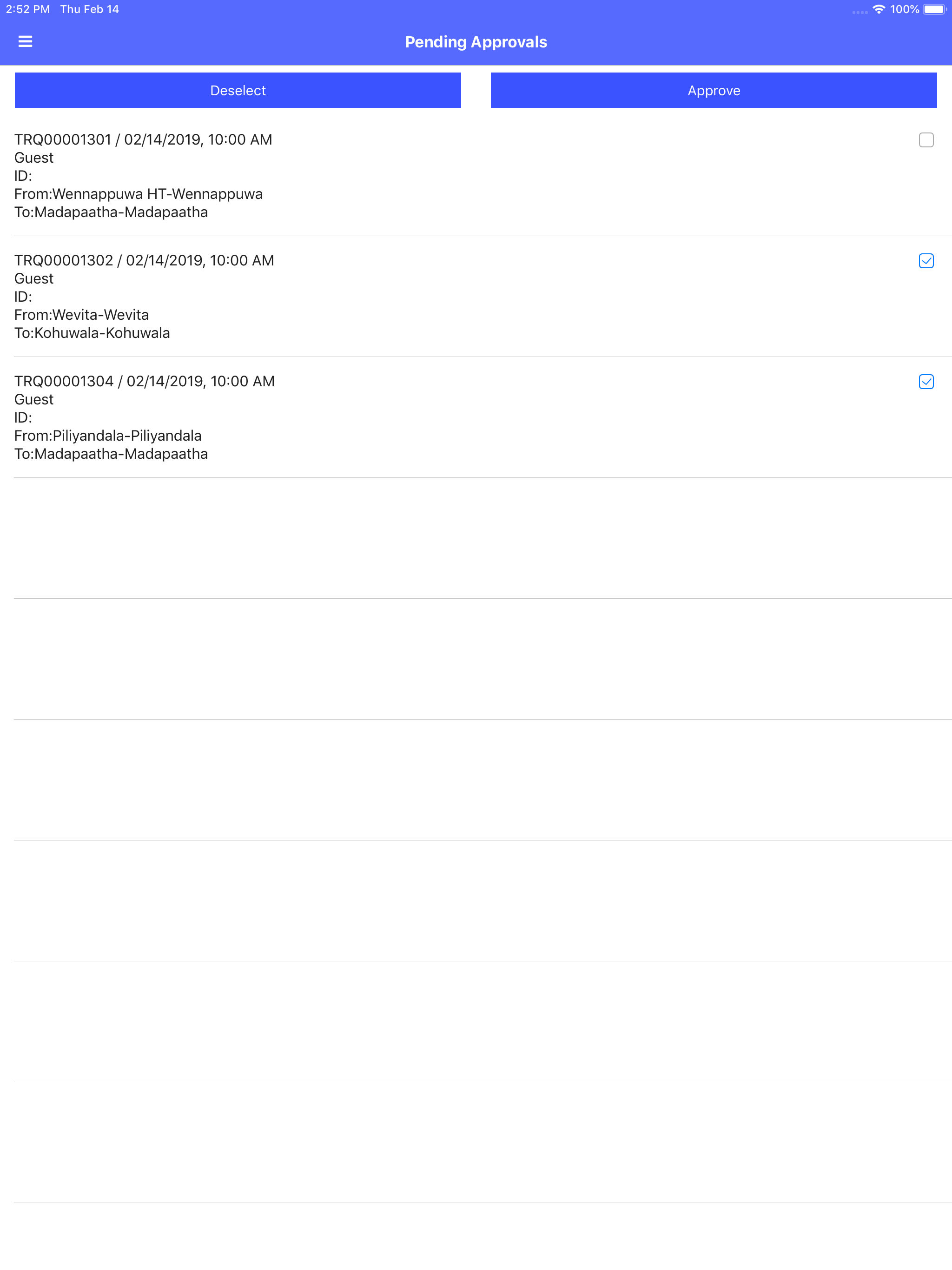 TranSmart Request Approvals screenshot 7