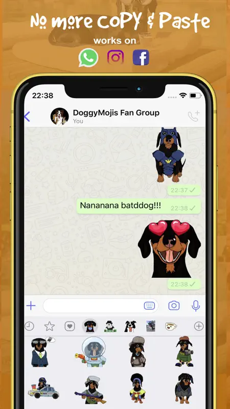 CrusoeMoji - Dachshund sticker screenshot 3 of 7