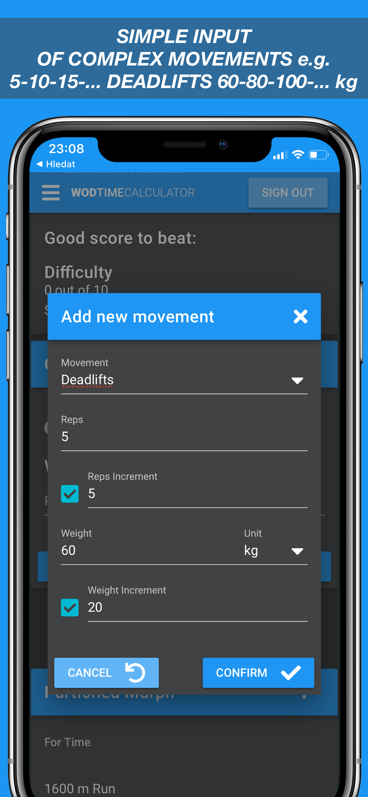 WOD Time Calculator